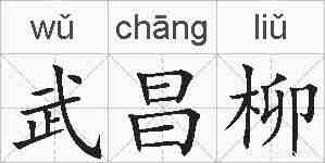 武昌柳的拼音