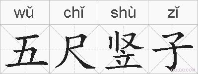 五尺竖子的拼音