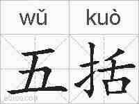 五括的拼音