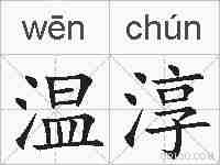 温淳的拼音