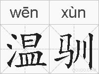 温驯的拼音