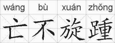 亡不旋踵的拼音