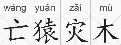 亡猿灾木的拼音