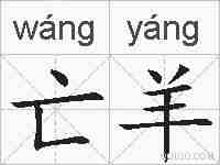 亡羊的拼音