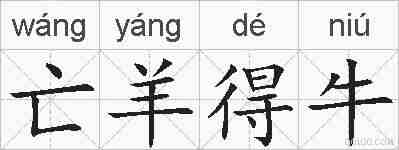 亡羊得牛的拼音