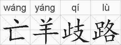 亡羊歧路的拼音