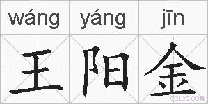 王阳金的拼音