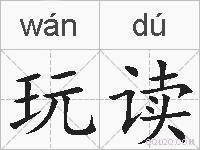 玩读的拼音