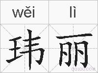 玮丽的拼音