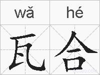瓦合的拼音