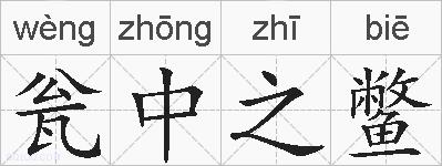 瓮中之鳖的拼音