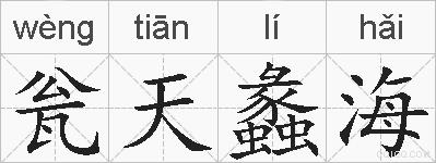 瓮天蠡海的拼音