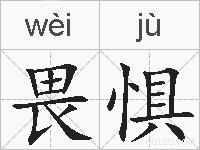 畏惧的拼音