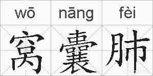 窝囊肺的拼音