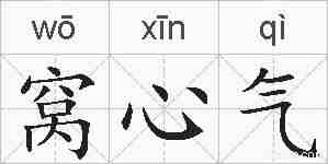 窝心气的拼音