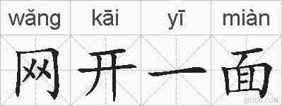 网开一面的拼音