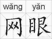 网眼的拼音