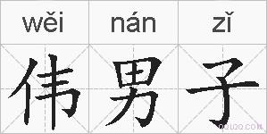 伟男子的拼音