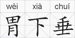 胃下垂的拼音