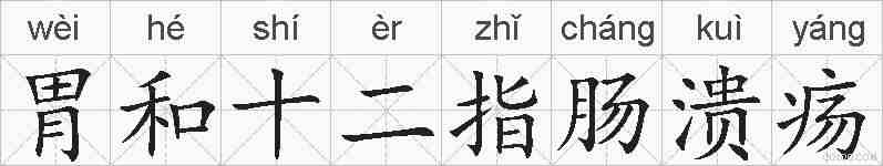 胃和十二指肠溃疡的拼音