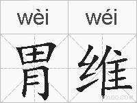 胃维的拼音