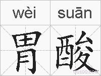 胃酸的拼音