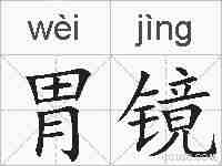 胃镜的拼音