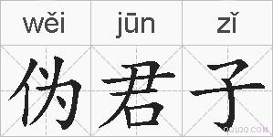 伪君子的拼音