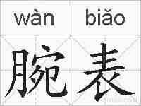 腕表的拼音