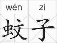 蚊子的拼音