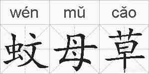 蚊母草的拼音