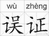 误证的拼音