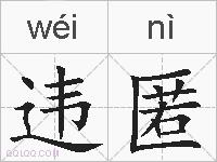 违匿的拼音