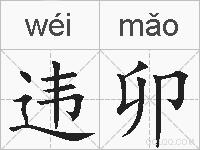 违卯的拼音