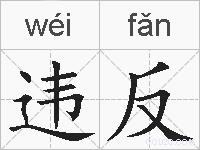 违反的拼音