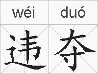 违夺的拼音