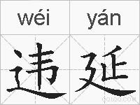 违延的拼音