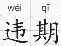 违期的拼音