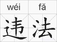违法的拼音