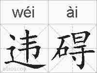 违碍的拼音
