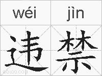 违禁的拼音