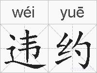 违约的拼音
