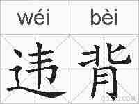 违背的拼音