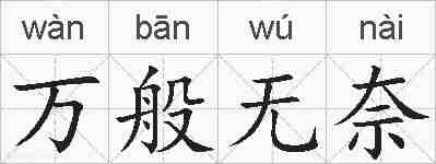 万般无奈的拼音