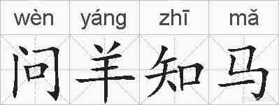 问羊知马的拼音