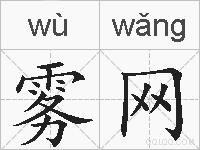 雾网的拼音