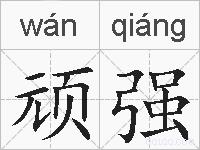 顽强的拼音
