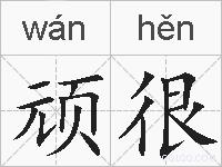 顽很的拼音