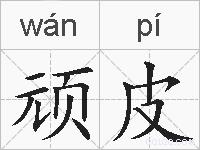 顽皮的拼音