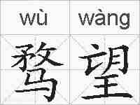 骛望的拼音